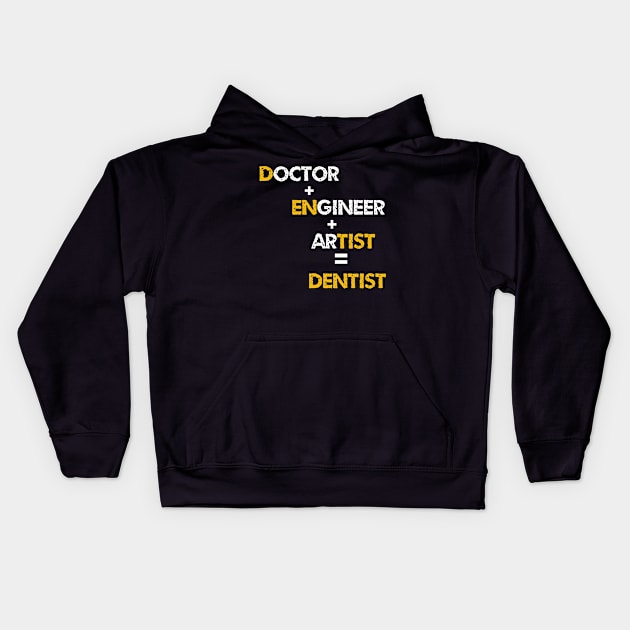 doctor dental funny dentist Kids Hoodie by ETTAOUIL4